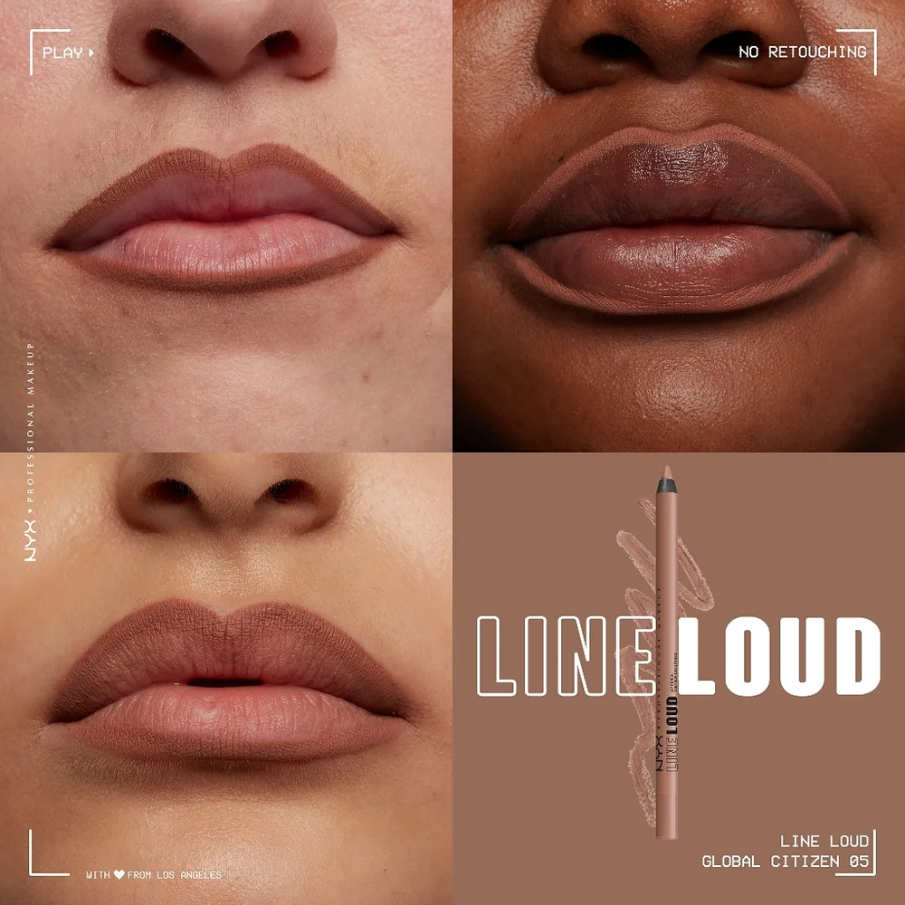 5 x NYX Line Loud Longwear Lip Liner, Global Citizen